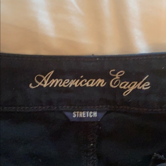 Black Ripped American Eagle Shorts - Picture 2 of 3